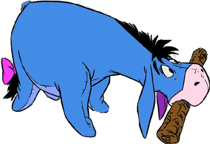 Eeyore V Eeyore With A Stick Png Eeyore Png