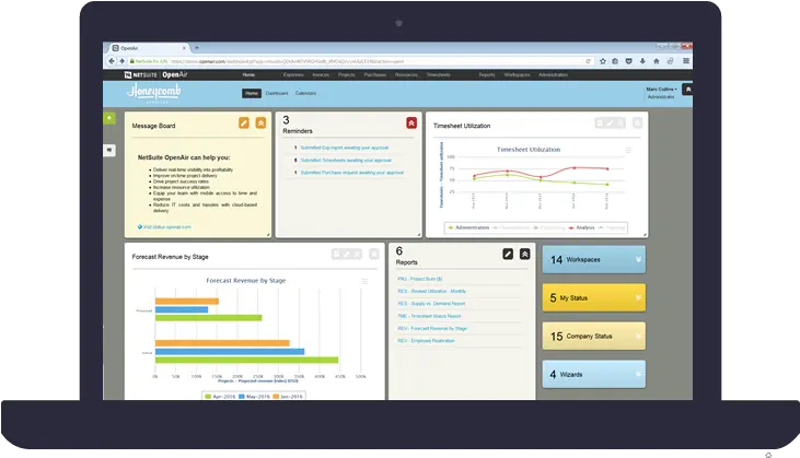 Kpi Reporting Dashboards From Netsuite Openair Help Technology Applications Png Kpi Dashboard Icon