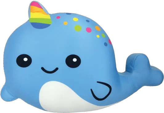 Blue Narwhal Scented Microbead Pillow Stuffed Toy Png Narwhal Png