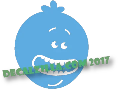 Rick And Morty Mr Meeseeks Decal Sticker Illustration Png Mr Meeseeks Png