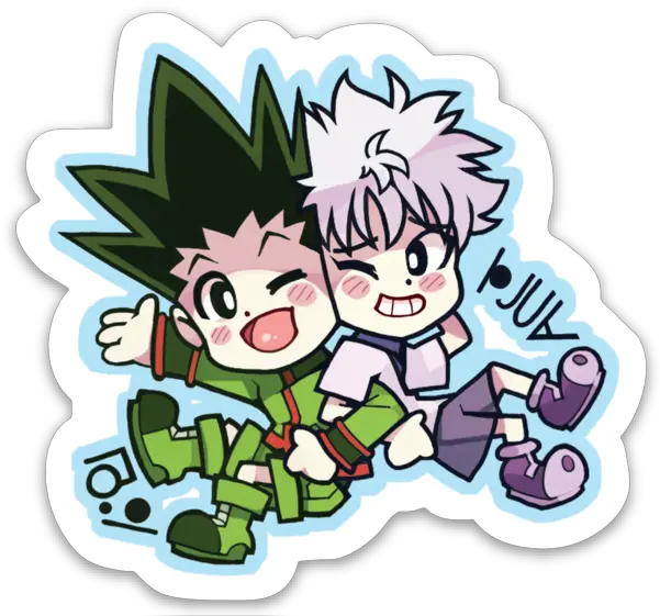 Gon X Killua Vinyl Sticker Clip Art Png Killua Png