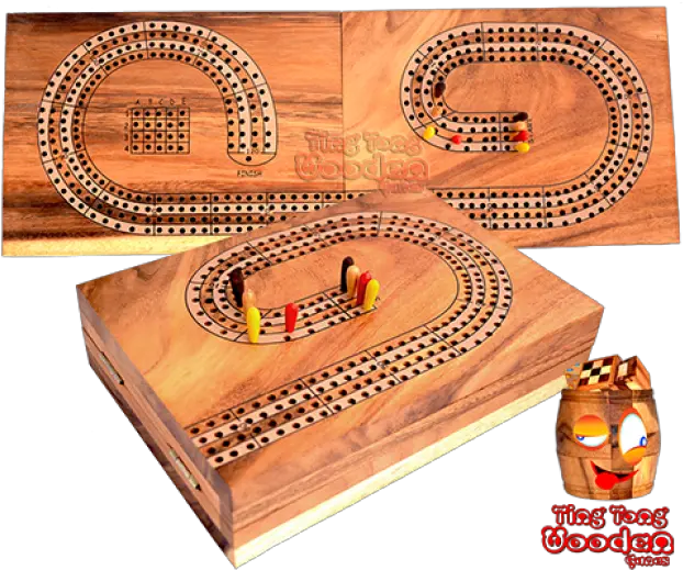 Cribbage 4 Player Wooden Board Game Cribbage 4 Players Png Wooden Board Png