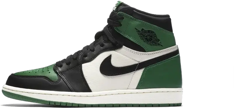 Air Jordan 1 Pine Green Shirt Sneaker Air Jordan 1 Green Png Air Jordan Icon