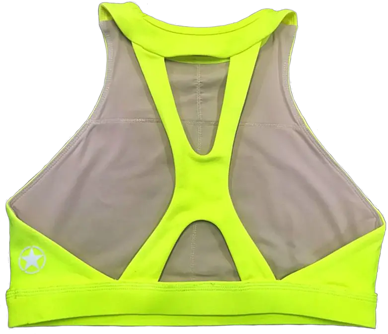 Womenu0027s Workout Bra Savage Barbell Yellow Glow Stick Model Vest Png Glow Stick Png