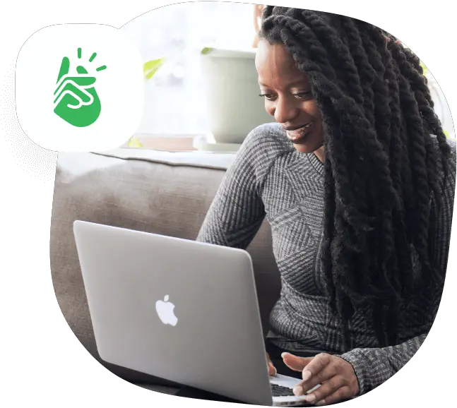 Printify Mockup Generator Black Girl Holding A Computer Png Laptop Mockup Png