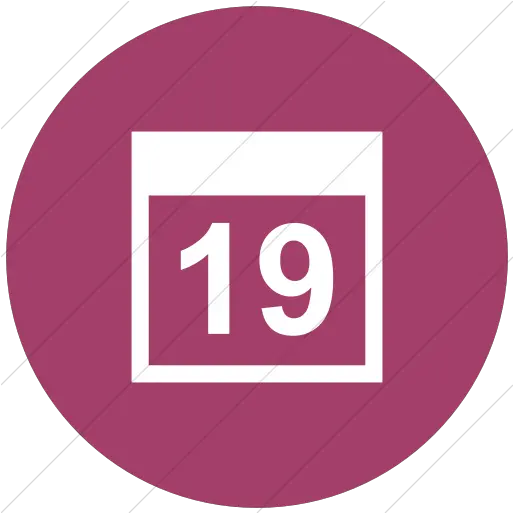Flat Circle White Dot Png Pink Calendar Icon