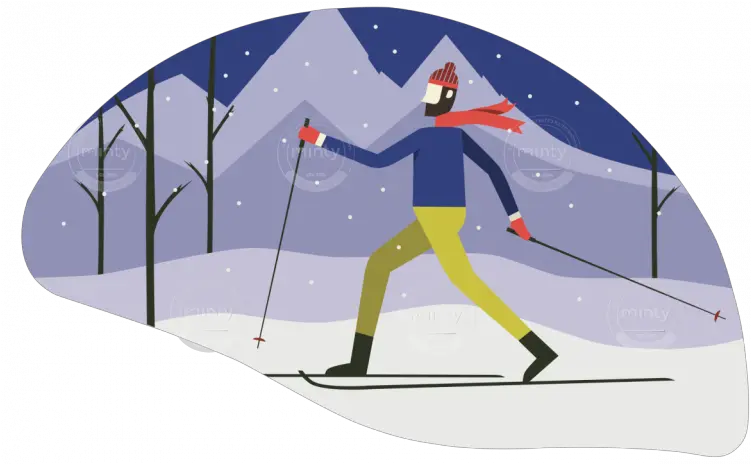 Cross Country Skiing Illustration Price Minty Cross Country Skiing Illustration Png Ski Png
