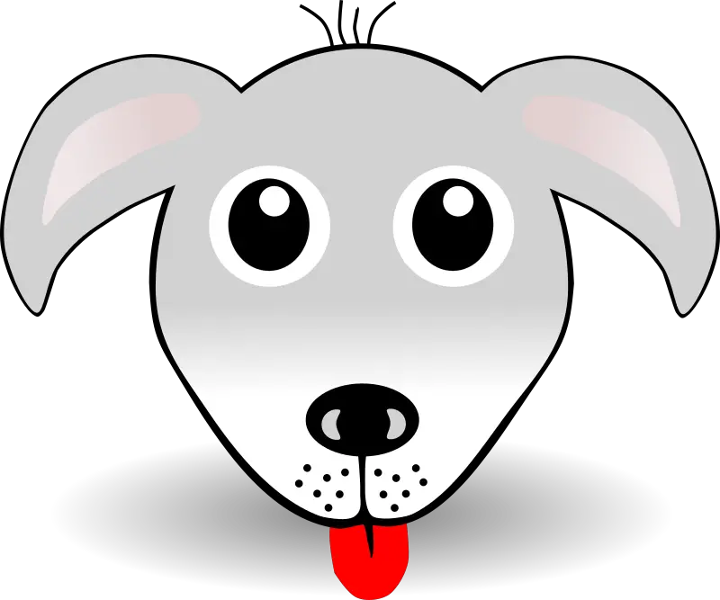 Funny Dog Face Grey Cartoon Clipart Dog Face Clipart Black And White Png Funny Dog Png