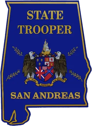 50 States Of San Andreas Alabama State Trooper Logo Transparent Png San Andreas Highway Patrol Logo