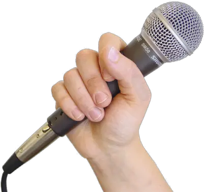 How To Hold A Microphone Chicago Recording Studio Jungle Ae Transparent Hand Holding Microphone Png Studio Mic Png