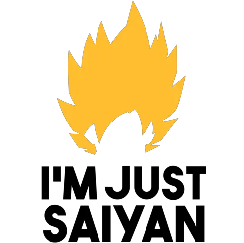 Saiyan Logo Logodix Im Just Saiyan Png Dragon Ball Logo