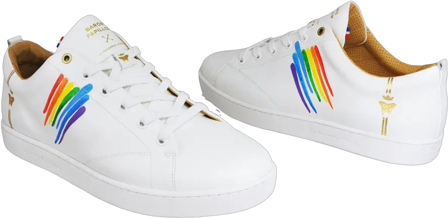 Shoes Sneaker Baron Papillon Rainbow Sneakers Rainbow Png Rainbow Facebook Icon