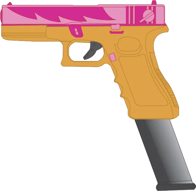 Clipart Gun File Picture 541514 Glock With Extended Clip Vector Png Glock Transparent Background