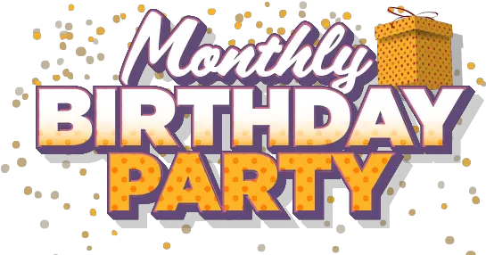 Monthly Birthday Party Kentucky Downs Monthly Birthday Party Clipart Png Birthday Party Png