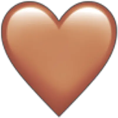 Emoji Emojis Iphone Iphoneemoji Heart Brown Freetoedit Heart Png Iphone Heart Emoji Png