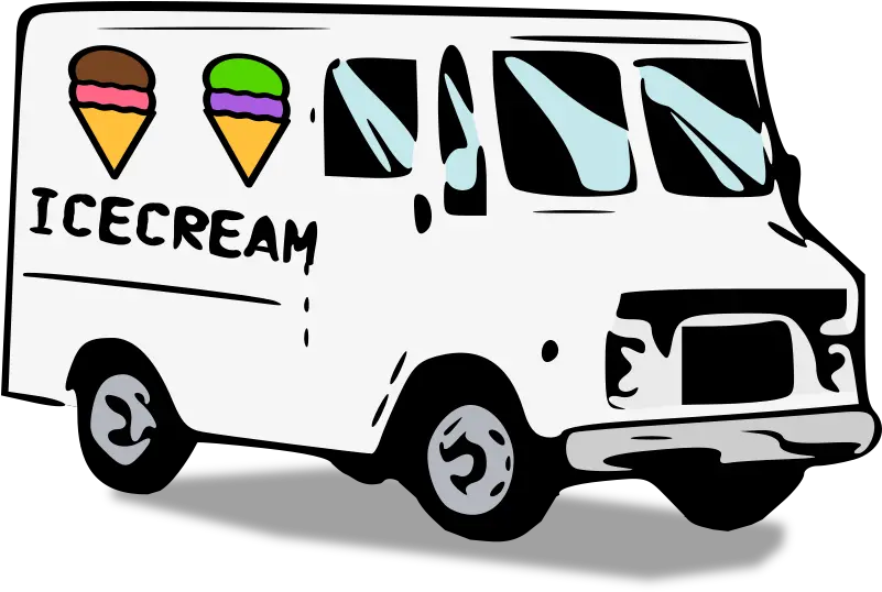 Ice Cream Truck Openclipart Delivery Truck Clip Art Png Ice Cream Truck Png