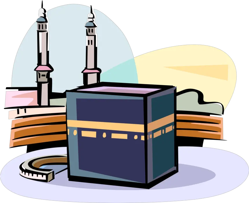 Download Hd Vector Illustration Of Grand Kaaba Islam Sacred Vertical Png Grand Dad Png