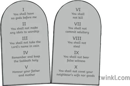 Ten Commandments Religion Christianity 10 Commandments Twinkl Png 10 Commandments Icon
