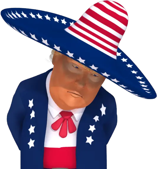 Trumpstickers Disappointed Trump 3d Caricature U2013 Dedipic Kappa Black Bomber Jacket Png Donald Trump Png