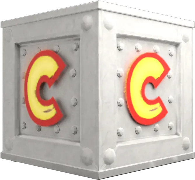 Iron Checkpoint Crate Crash Team Racing Nitro Fueled Iron Checkpoint Crate Png Crate Png