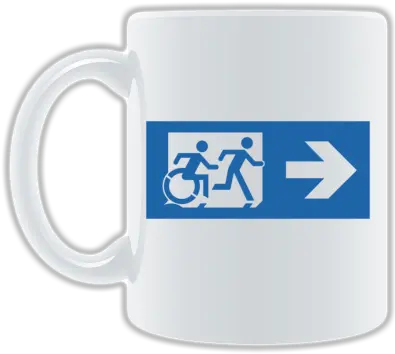 Exit Incorporated Emergency Sign With Accessible Serveware Png Blue Exit Icon
