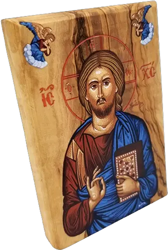 Jesus King Of The Universe Olive Wood Color Icon Prophet Png Byzantine Icon Of Christ