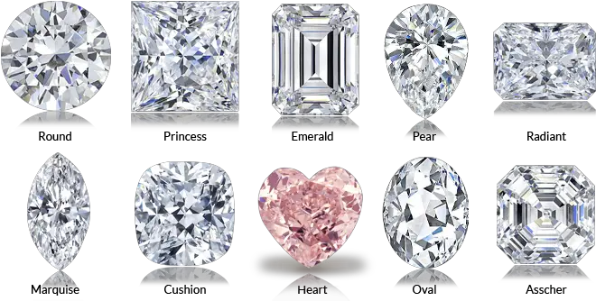 Diamond Shapes Various Shape Of Diamond Png Diamond Shape Png