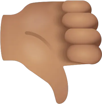 Thumbs Down Medium Skin Tone Icon Fist Png Bad Luck Icon