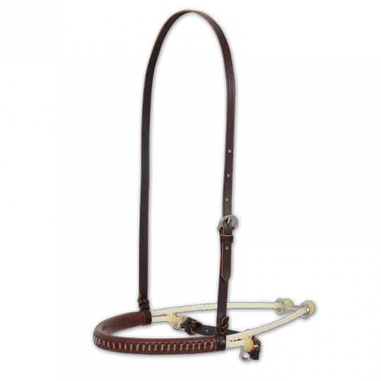 Martin Saddlery Leather Covered Double Rope Nose Cavesson Tiedown Solid Png Cowboy Rope Png