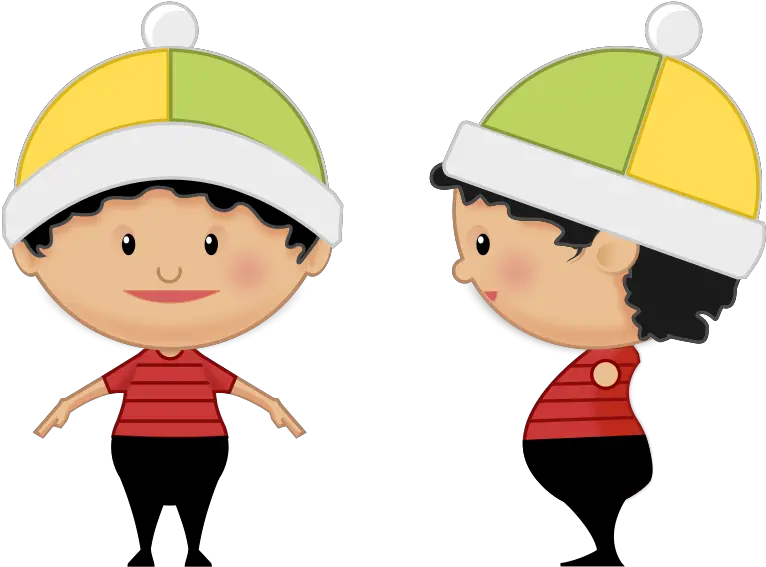 Little Kid Cartoon Boy With A Hat Png Little Kid Png