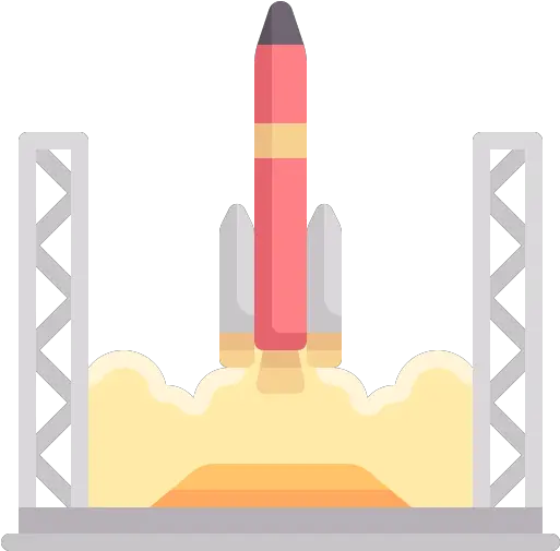 Rocket Launch Free Transport Icons Vertical Png Rocket Flat Icon