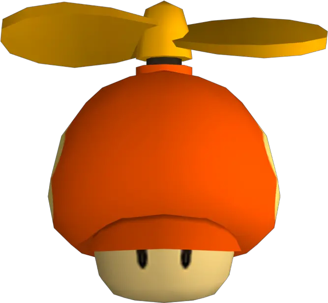 Wii New Super Mario Bros Wii Propeller Mushroom The New Super Mario Bros Wii Propeller Mushroom Png Super Smash Bros 4 Mushroom Icon