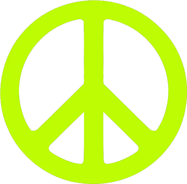 Green Peace Sign Transparent Yellow Peace Sign Png Peace Sign Png