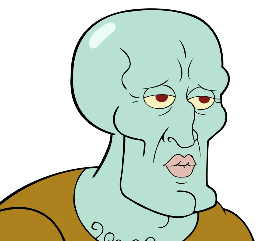 Handsome Squidward Spongebob Meme Freetoedit Handsome Handsome Squidward Transparent Png Spongebob Meme Png