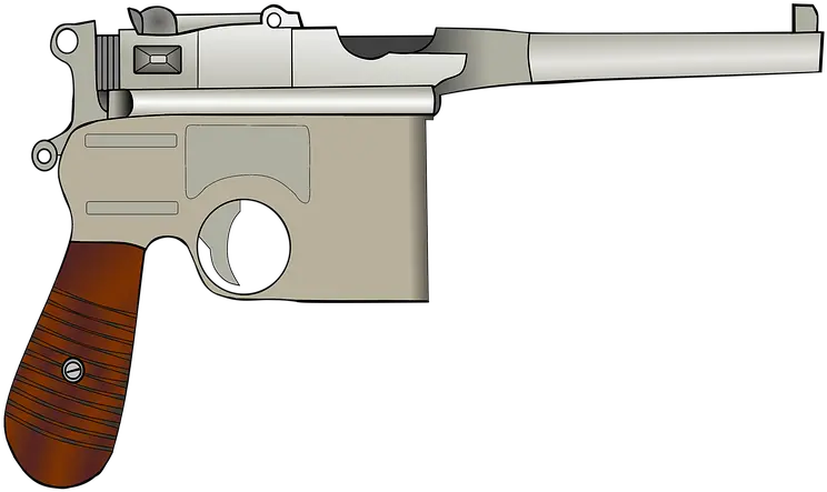 Mauser C96 Moult Pistol Free Image On Pixabay Assault Rifle Png Hand With Gun Png