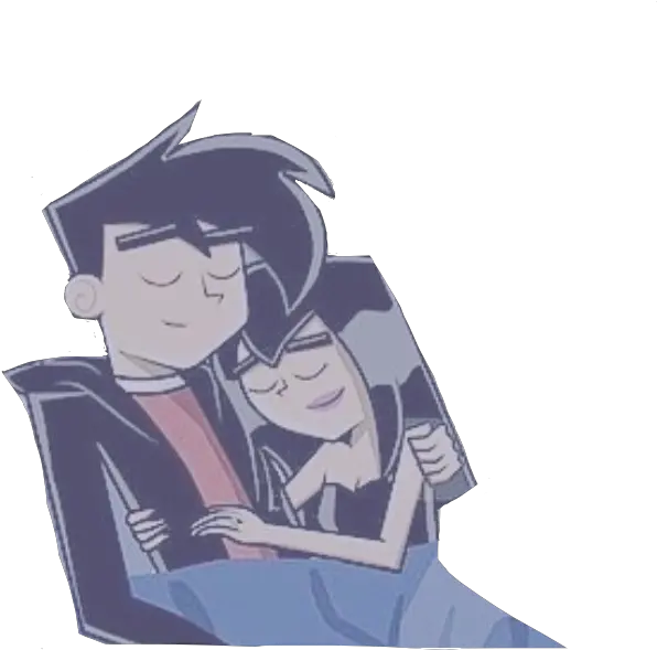 Dannyphantom Love Grunge Danny Hug Tumblr Kawaii Sad Goth Png Danny Phantom Png