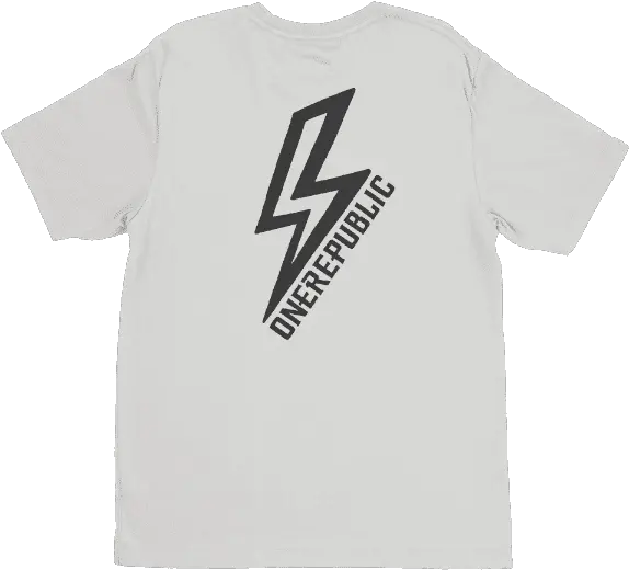 White Lightning Bolt Tee T Shirt Wwf Png Lightning Bolt Logo