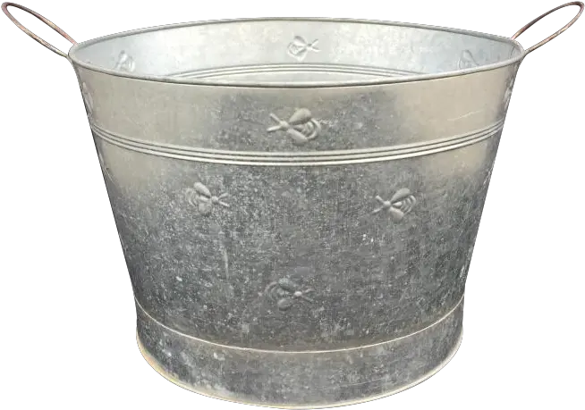 Silver Drinks Tub Full Size Png Download Seekpng Bucket Tub Png