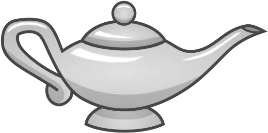 Silver Magic Lamp Weasyl Genie Lamp Clipart Png Aladdin Lamp Png