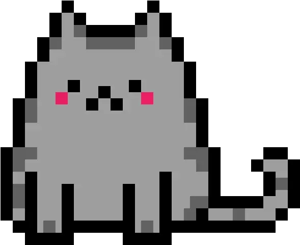 Pixilart Pusheen Cat Sooooooo Cute By Tamyah Pusheen Cat Pixel Art Png Pusheen Transparent