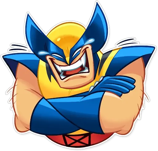 Wolverineu201d Stickers Set For Telegram Wolverine Sticker Whatsapp Png Wolverine Png