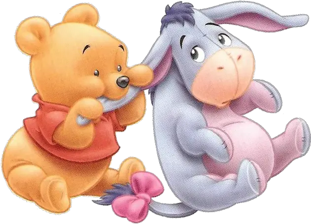 Winnie Pooh Bebe Y Piglet Png Baby Winnie The Pooh And Eeyore Eeyore Transparent