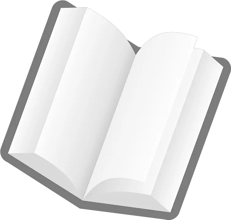 Open Blank Book Cartoon No Background Png Book Pages Png