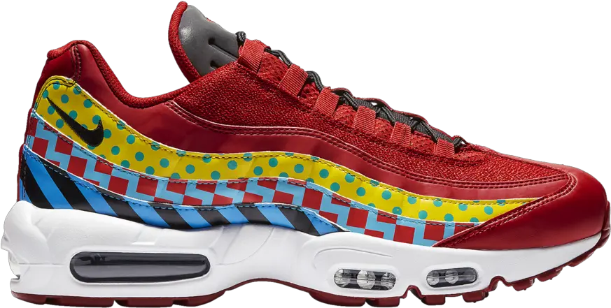 Unique Patterns And Logos Land Air Max 95 Carnival Png Images Of Nike Logos