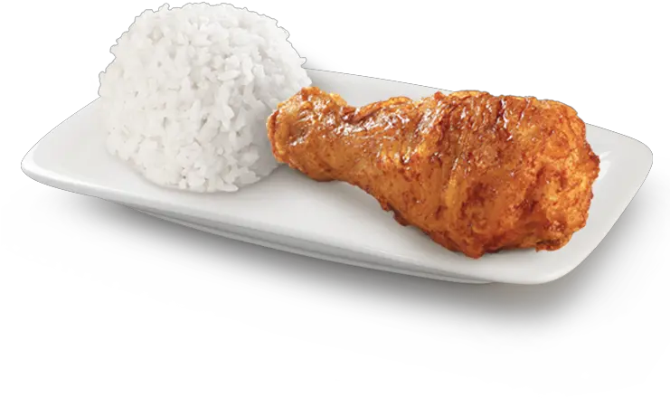 Download Fried Chicken With Rice Png 1 Piece Chicken With 1 Piece Fried Chicken Fried Chicken Png