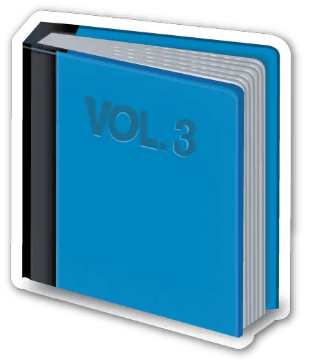 Download Blue Book Volume 3 Emoji Png Book Emoji Png