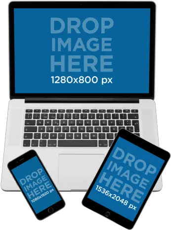 Download Mockup Of A Macbook Pro With Ipad Mini And Iphone Macbook Pro Png Macbook Mockup Png