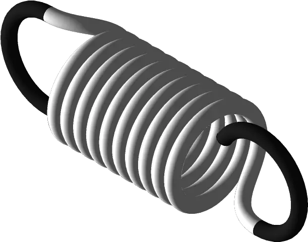 Tension Spring 3d Cad Model Library Grabcad Solid Png Spring Coil Icon