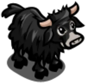 Black Baby Yak Farmville Wiki Fandom Animal Figure Png Yak Icon