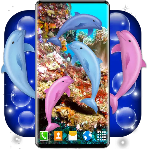 Dolphins Live Wallpaper Ocean Hd Wallpapers 673 Dolphin Selfie Background Png Dolphin Icon